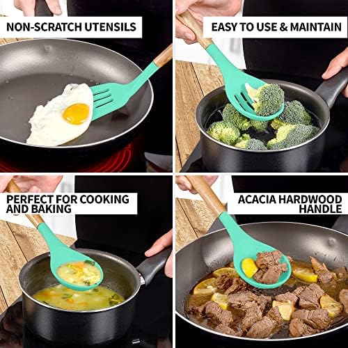 Zulay Kitchen 5 Piece Silicone Utensil Set - Image 3
