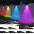 Brightever Solar Fence Lights Outdoor Black 8-Pack, Color Changing by Brightever
