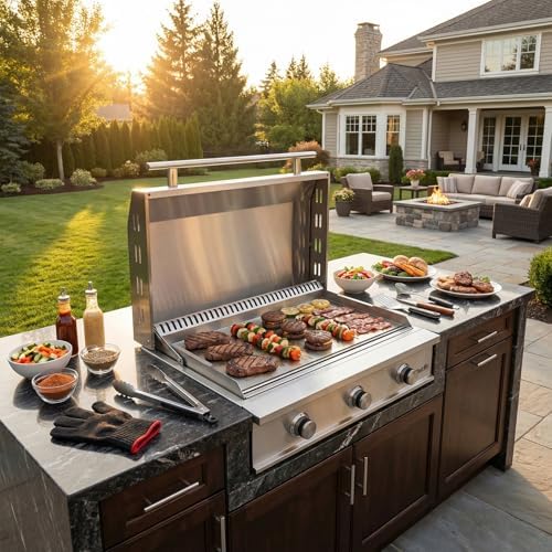 Stanbroil 36-Inch Built-In Natural Gas Griddle for Outdoor Kitchen - Image 6