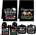 Sratte 6 Pcs Kitchen Decor Accessories Set, Kitchen, Black Color by Sratte