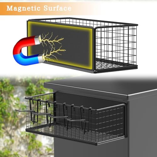 1 Pack Magnetic Storage Bins for Traeger Grills, Magnetic Grill Caddy - Image 3
