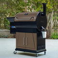 Z GRILLS 2025 Pellet Grill & Smoker with PID 3.0 Controller, Dual-walled Insulation, Meat Probes, Huge Storage, Hopper Clean-out including Grill Cover and More by ZGRILLS