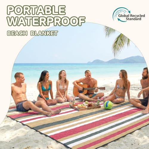 Genovega Waterproof Beach Blanket Picnic Outdoor Mat Rug Mama Mommy Mom Ever from Daughter Son Birthday Groom Bride Law Step Stepmom Present Regalos para el día de Las - Image 3