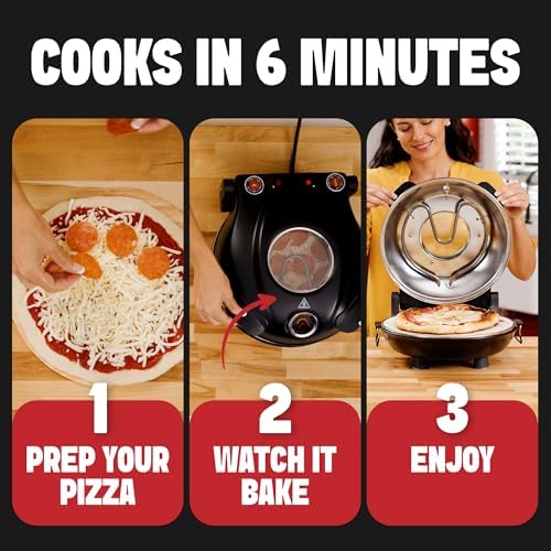 PIEZANO XL 14" Electric Pizza Oven Indoor Countertop Pizza Maker - Image 3