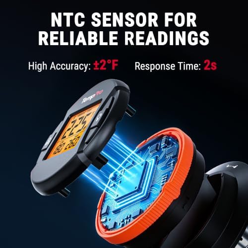 TempPro TempGauge Bluetooth Grill Thermometer with LCD Display & App Alerts - Image 4