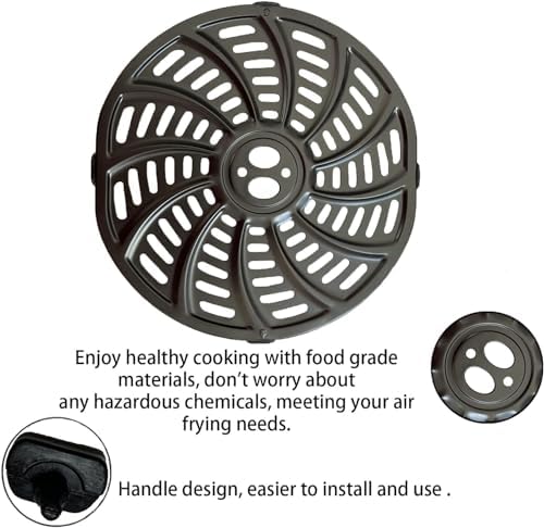 5QT Air Fryer Replacement Tray for Gourmia GAF556 Air Fryers, Upgraded Nonstick Air Fryer Grill Crisper Plate Pan Insert Grate Grid Shelf for Gourmia 5QT Air Fryers, Dishwasher Safe - Image 5