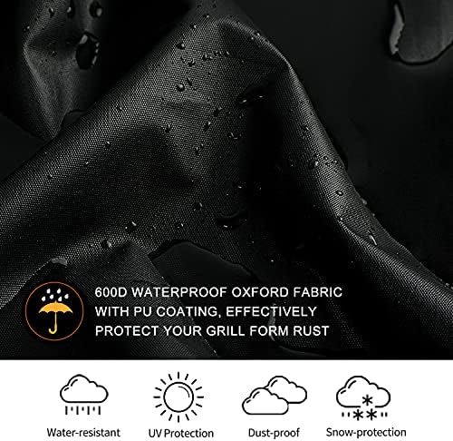 Grill Cover for Weber Q1200, Q1000 and Q100 Series Grills - Image 3