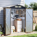 5 x 3 FT Storage Shed with Floor Frame for Backyard, Brown by Unknown