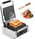 1800W Indoor Electric Grill & Double-Sided Griddle, 50-300°C Adjustable Temperature, 9.1x9.4" Non-Stick Surface for Grilling Steak, BBQ, Sandwiches & Panini, Commercial & Home Kitchen Use by Unknown