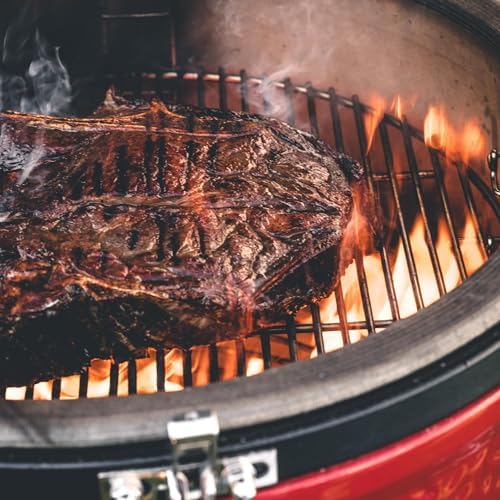 Kamado Joe Classic Joe Series II 18-inch Standalone Ceramic Charcoal Grill and Smoker with AirLift Hinge, Kontrol Tower Top Vent and 250 Cooking Square Inches in Red, Model KJ-23RHC - Image 2