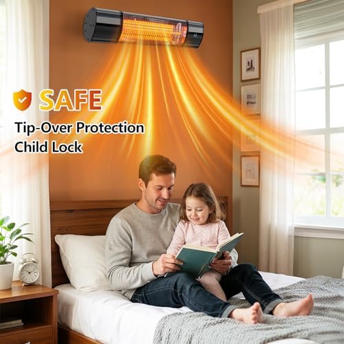 Electric Outdoor Heater, Infrared Patio Heater for Outdoor/Indoor Use - Image 6