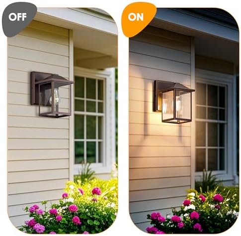 MATAMEYE Outdoor Wall Light Fixture, Exterior Waterproof Porch Lighting - Image 5