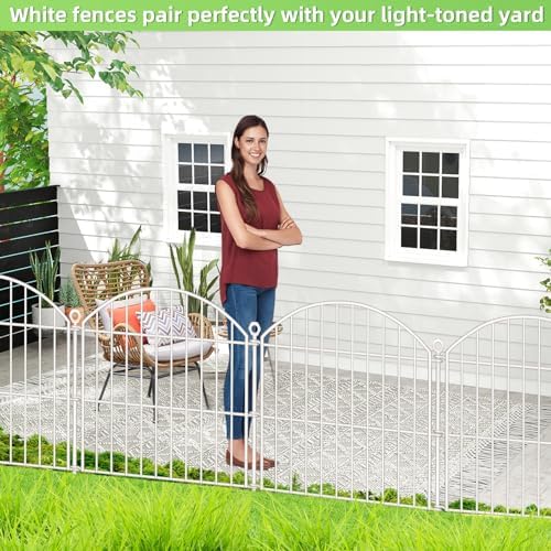 Decorative Garden Fence, 24in (H) x 20ft(L) No Dig Fence - Image 5