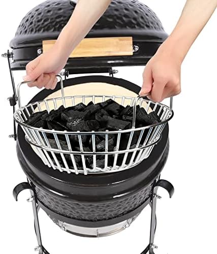 Charcoal Basket, Grill Ash Basket for Big Green Egg Large, 14 Inches Stainless Steel Ash Basket - Image 5