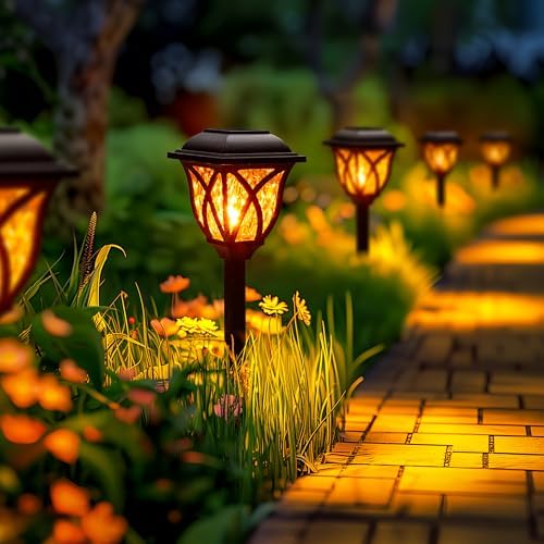 GIGALUMI Solar Lights Outdoor Waterproof, LED Solar Garden Lights - Image 4