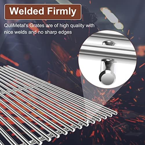 QuliMetal 18.75" Grill Grates for Weber Genesis II 300 & II LX 300 Series - Image 6