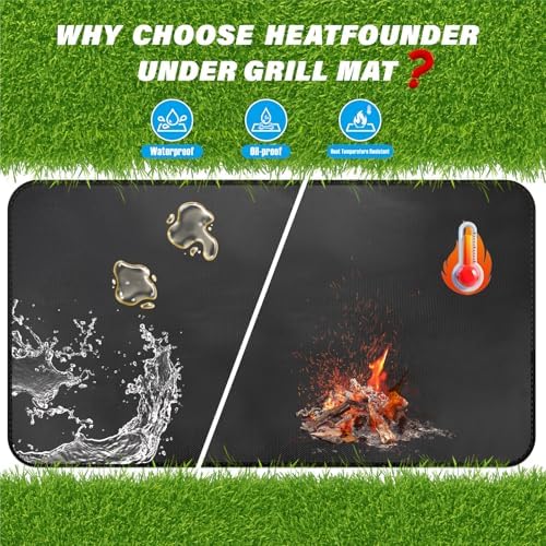 60*40 Inch Outdoor Mat, Double-Sided Waterproof & Fireproof Under Grill Mat - Image 3