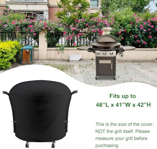 Outdoor Grill Cover Fits Cuisinart 30" CGG-999 XL 360 Griddle Cooking Center, Cover Geny Waterproof 600D Heavy Duty 360° Gas Grill Covers, 46" L x 41" D x 42" H. - Image 2