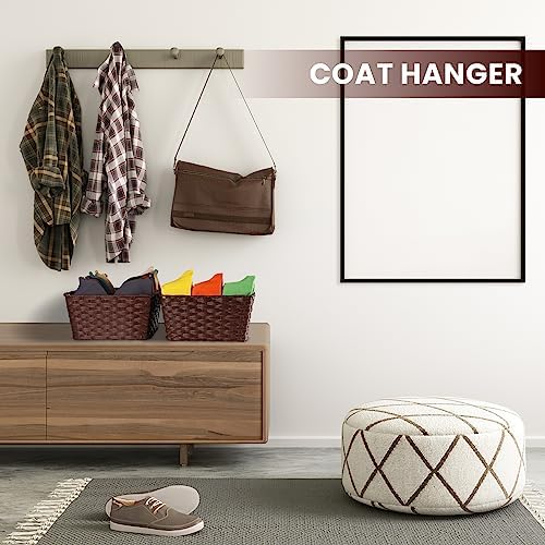Onlytak Wicker Storage Baskets, Baskets for Shelves, Toilet Paper, Woven Storage Baskets for Organizing, Brown, 12" x 12" x 6", 2-Pack - Image 6