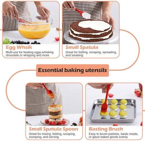 Homikit Kitchen Cooking Utensils Set, 15-Piece Silicone Spatula with Holder - Image 6