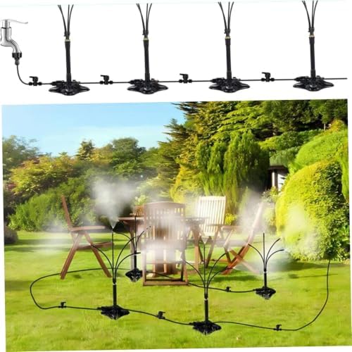 Standing Misters for Outside Patio Adjustable Height Portable Misting System with 26ft Hose Line, Flexible Outdoor Water Misters for Cooling Backyard, Porch, Garden, BBQ - Image 7
