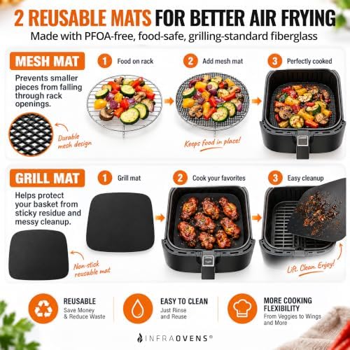 INFRAOVENS Air Fryer Rack Compatible with Chefman 4 Qt Air Fryer - Image 4