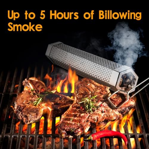 12in Pellet Smoker Tube, Stainless Steel, for All Grill Hot/Cold Smoking - Image 3