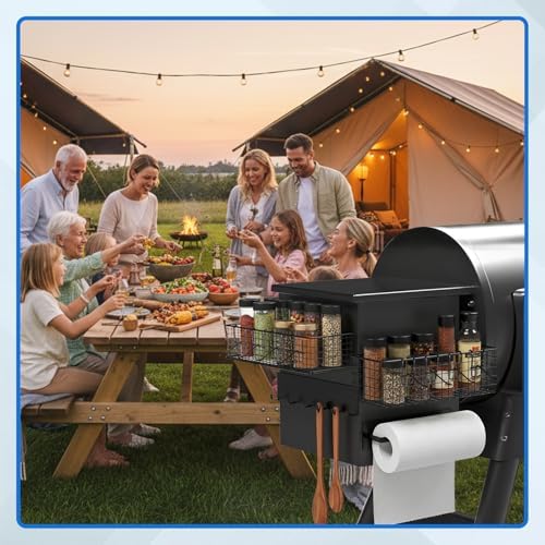 Maxdot 2 Pack Magnetic Bins for Pellet Grill, 1 Large + 1 Small Bin Set - Image 6