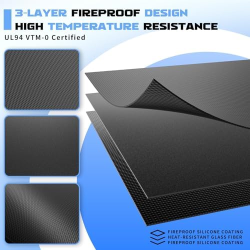 76 x 48 Grill Mat for Outdoor Grill, 20 mil Fire Resistant BBQ Pad - Image 6
