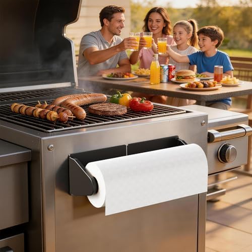 Magnetic Paper Towel Holder, Adjustable No-Drill Paper Towel Holder - Image 2