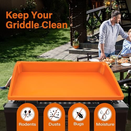 LotFancy Silicone Griddle Mat for Blackstone, 28 inch Full Coverage Silicone Griddle Cover, Heavy Duty Food Grade Grill Mat, All Year Round Protects from Dust, Dirt, Bugs, Rust - Image 5