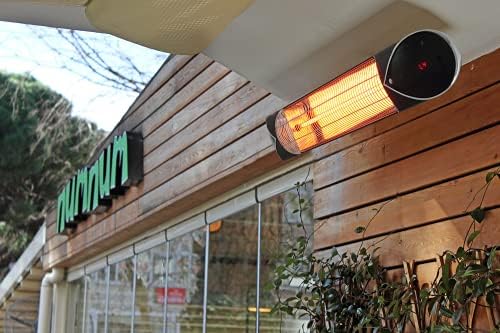Briza Infrared Electric Patio Heater - Indoor/Outdoor Heater - Portable Wall/Garage Heater - 1500W - use with Stand - Mount to Ceiling/Wall) - Image 5