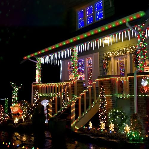 Solar Rope Lights, 2 Pack Total 66ft 200LED Solar String Lights, 8 Modes - Image 7