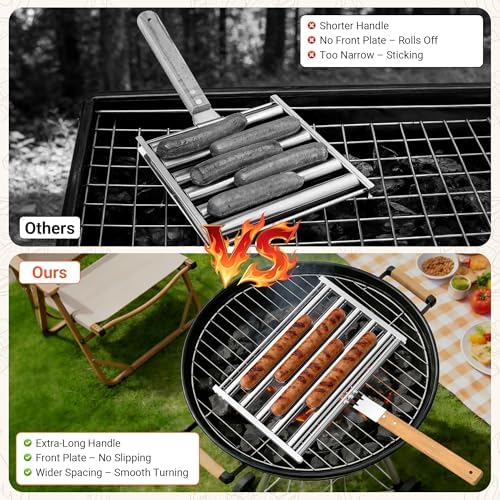 Extra Large Hot Dog Roller for Grill,11.5"Stainless Steel,1Pc - Image 6