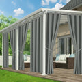 Patio Curtains Outdoor Waterproof, 6-Panels, Privacy Drapes by RichSets