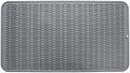 MicoYang Silicone Dish Drying Mat for Multiple Usage,Easy clean,Eco-friendly,Heat-resistant Silicone Mat for Kitchen Counter or Sink,Refrigerator or Drawer Liner Grey 4XL 32 inches x 18 inches by MicoYang