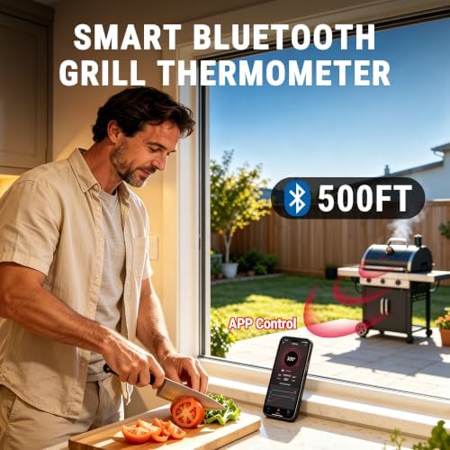 TempPro TempGauge Bluetooth Grill Thermometer with LCD Display & App Alerts - Image 2