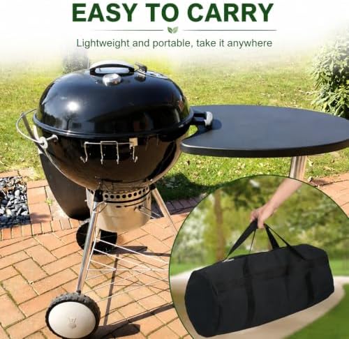 24 Inch Large Capacity Grill Tool Storage Bag, BBQ Tool Organizer with Zipper and Handle, Outdoor Cooking Utensil Storage Case for Camping, Hiking, Black - Image 5