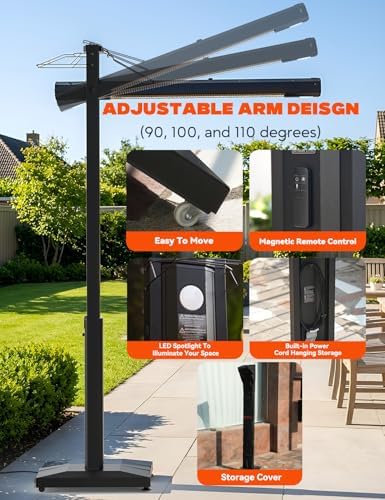 onlyfire FlexRay 80" Electric Infrared Patio Heater for Indoor Outdoor - Image 3