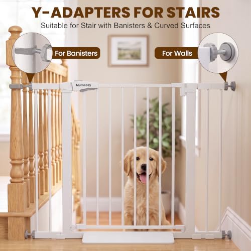 Mumeasy Baby Gate with Door, 26-40" Pressure Mounted Dog Gate for Doorways - Image 6