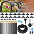 50FT Drip Irrigation System, 360° Adjustable Garden Plant Watering System by Seamaka