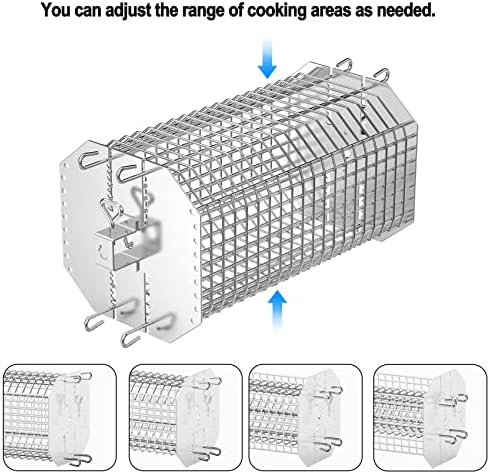onlyfire Universal Octagonal Tumble Rotisserie Basket Flat Grill Basket - Image 4