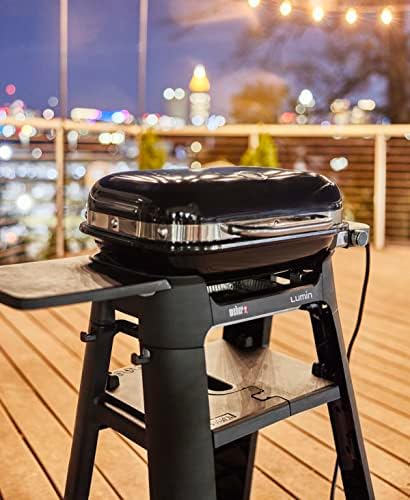 Weber Lumin Compact Electric Grill, Black, with Lumin Compact Stand - Image 5