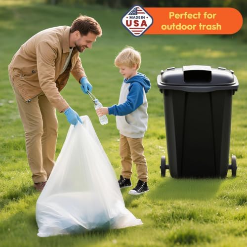 Delxo 30-33 Gallon Trash Bags, 2000 Count Bulk Value Large Garbage Bags - Image 6