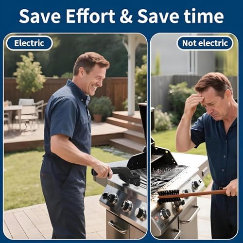 Electric Grill Brush for Outdoor Grill, Cordless BBQ Electric Grill Cleaner - Image 3