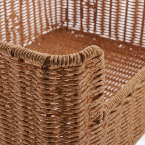 Woven Storage Basket Organizer Bin for Books and Toiletries - Image 7