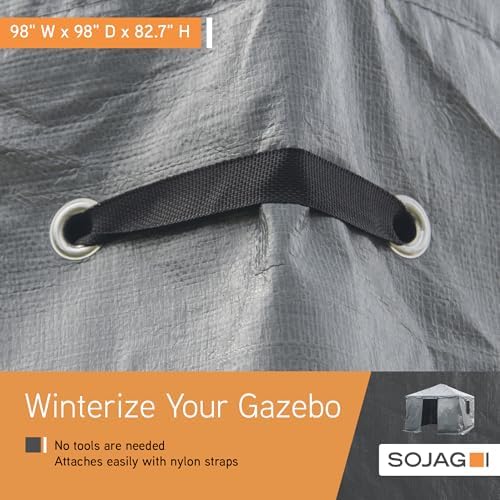 SOJAG Winter Accessories for Gazebos, 12 x 16 ft Gazebo Cover, Gray - Image 6