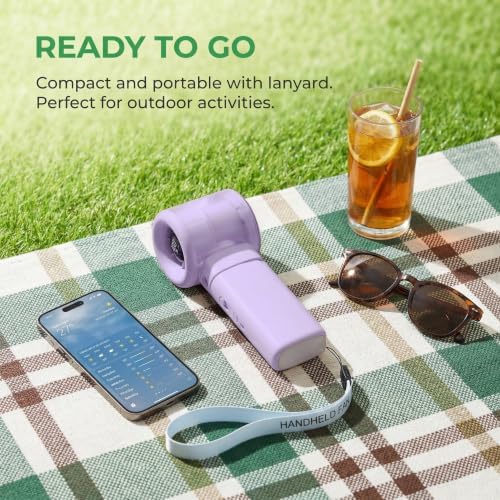 Handheld Turbo Misting Fan with LED Display & Safety Lock - Image 7