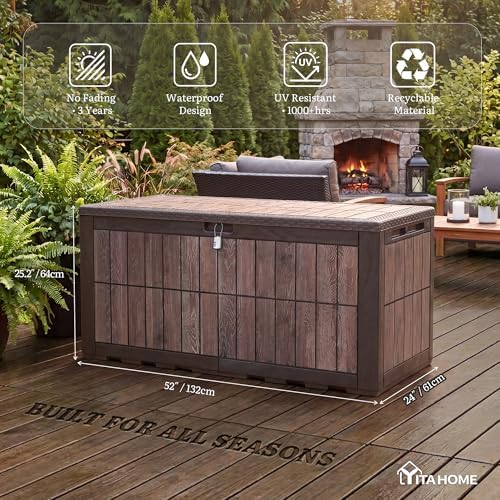YITAHOME 134 Gallon Large Deck Box - Image 3