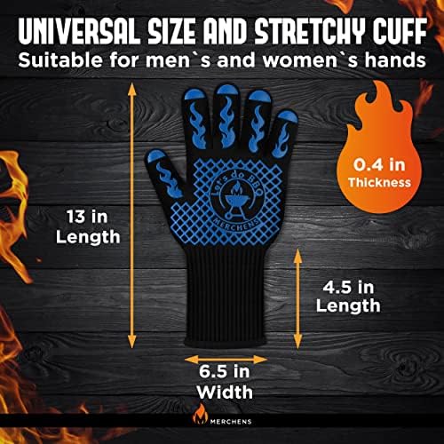 BBQ Grill & Oven Gloves 1472°F Heat Resistant | Storage Case & Gift Box - Image 4